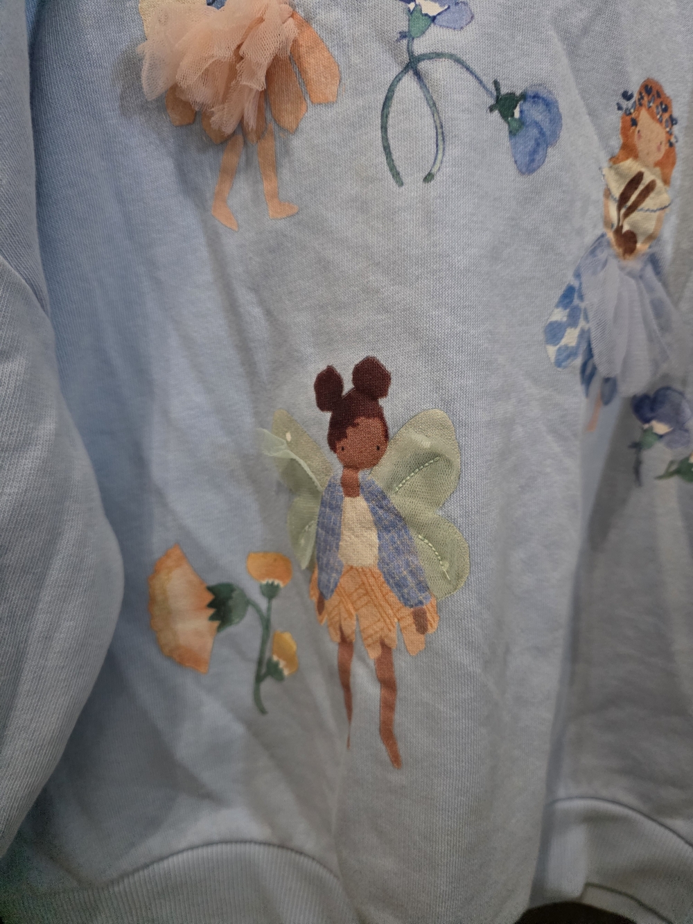 Next Light Blue Fairy Embroidered Sweatshirt - Picture 3 of 6